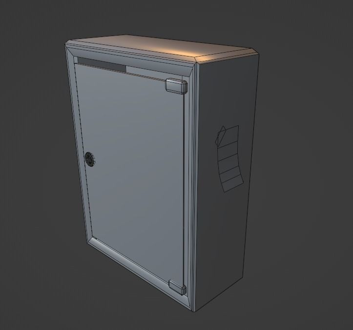 First aid kit Wall-mounted first aid kit Medical items 2 models Free low-poly 3D model_11