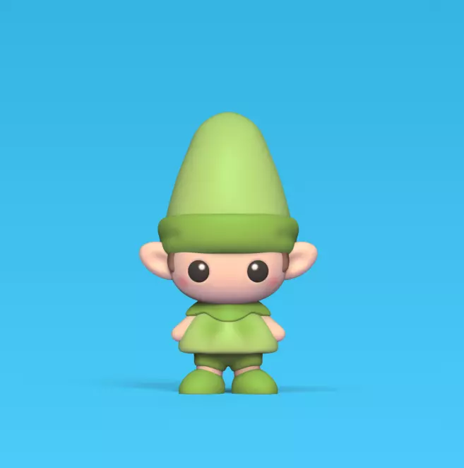 Cute Elf 3D print model