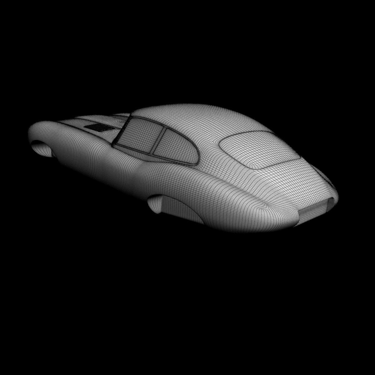 Jaguar E-type solid body 3D model_6