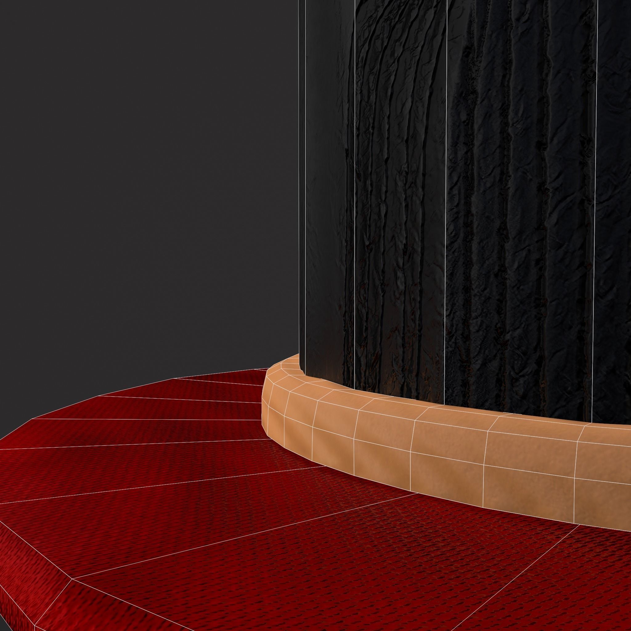 Valentines Love Bear Cake Low-poly 3D model_18