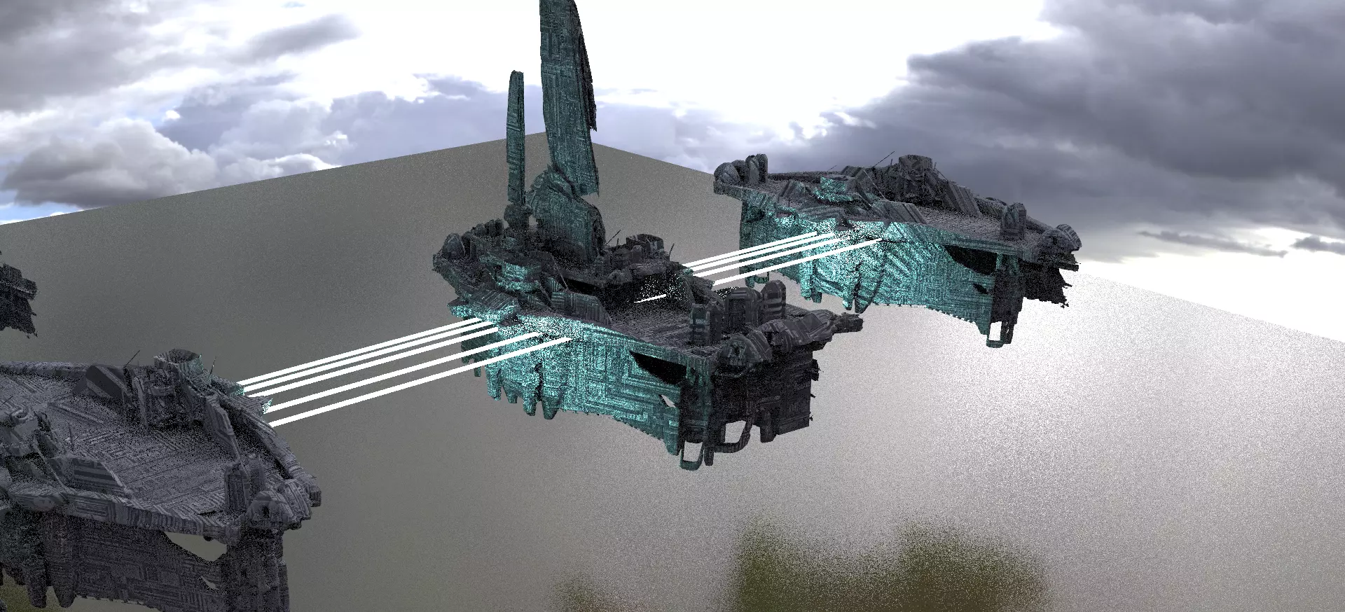Halo Forerunner Inspired Hologram Bridges 2 3D model_0