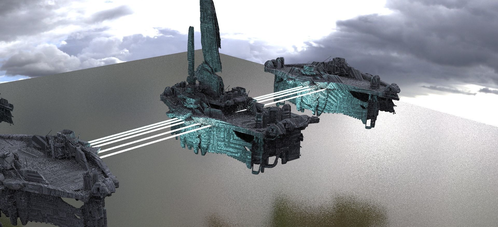 Halo Forerunner Inspired Hologram Bridges 2 3D model_1