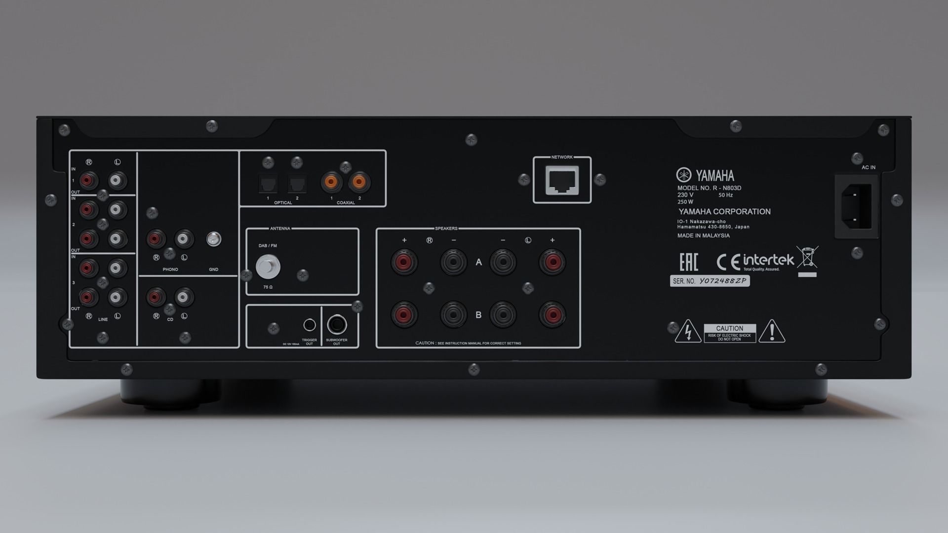 AV Receiver Amplifier 3D model_7