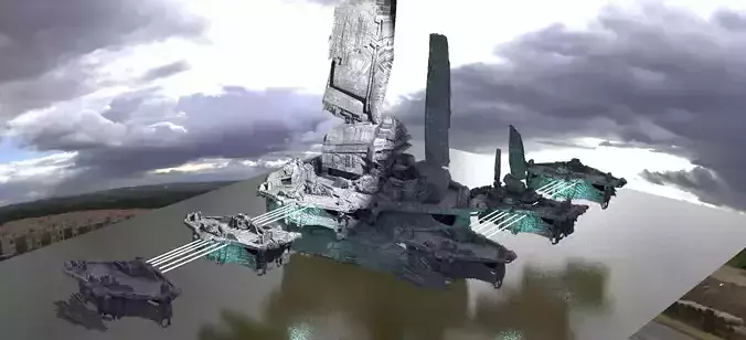 Halo Forerunner Inspired Hologram Bridges Kitbash