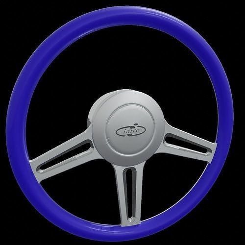 Intro Steering Wheel Low-poly 3D model