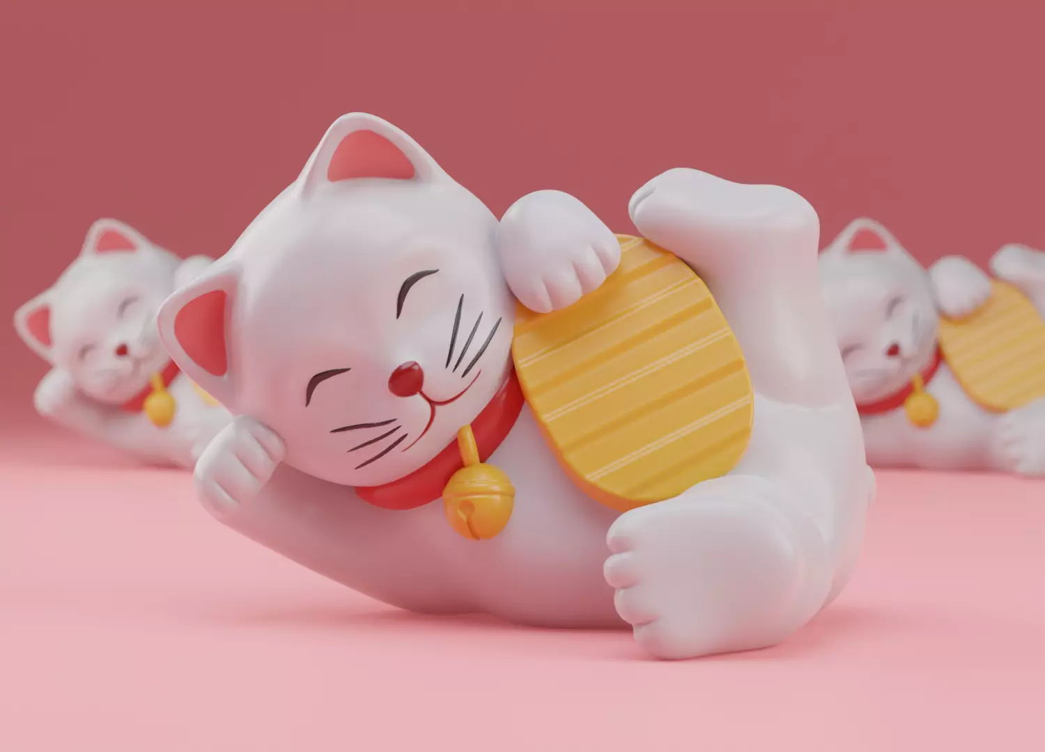 Maneki neko No 03 3D print model