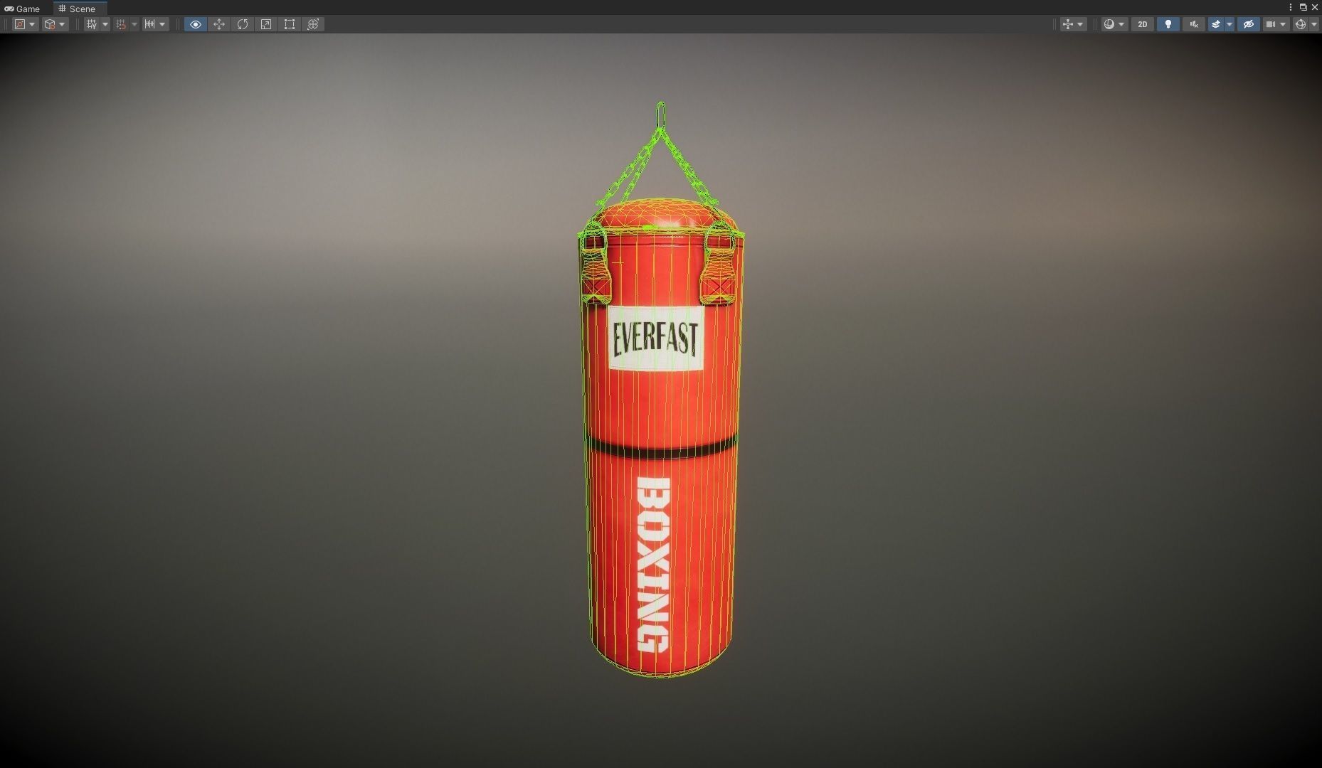 Punching Bag Low-poly 3D model_7