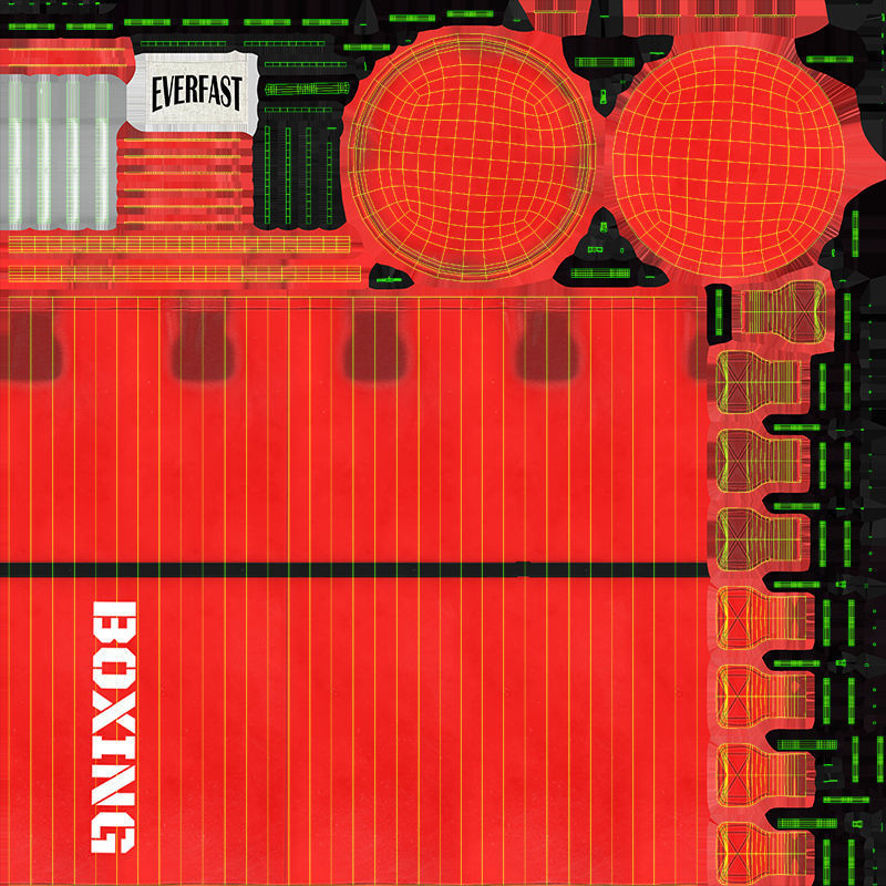 Punching Bag Low-poly 3D model_10