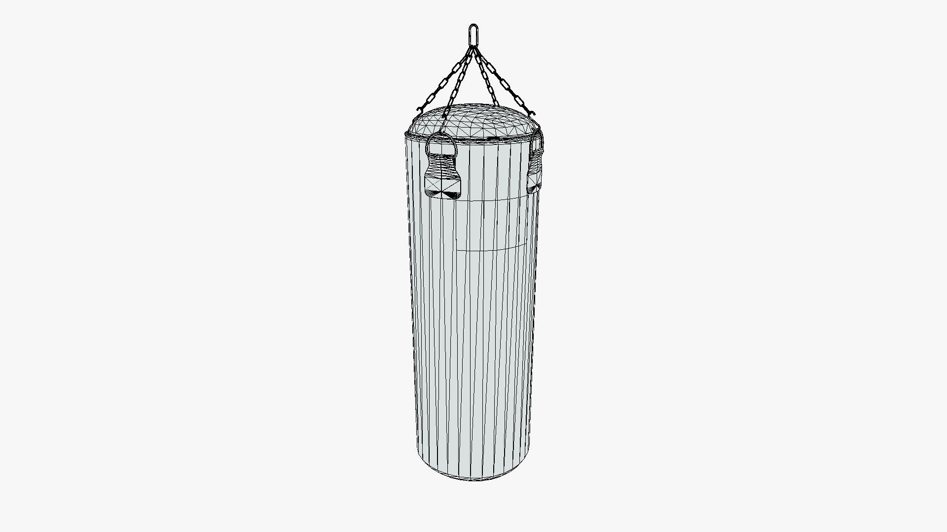 Punching Bag Low-poly 3D model_11