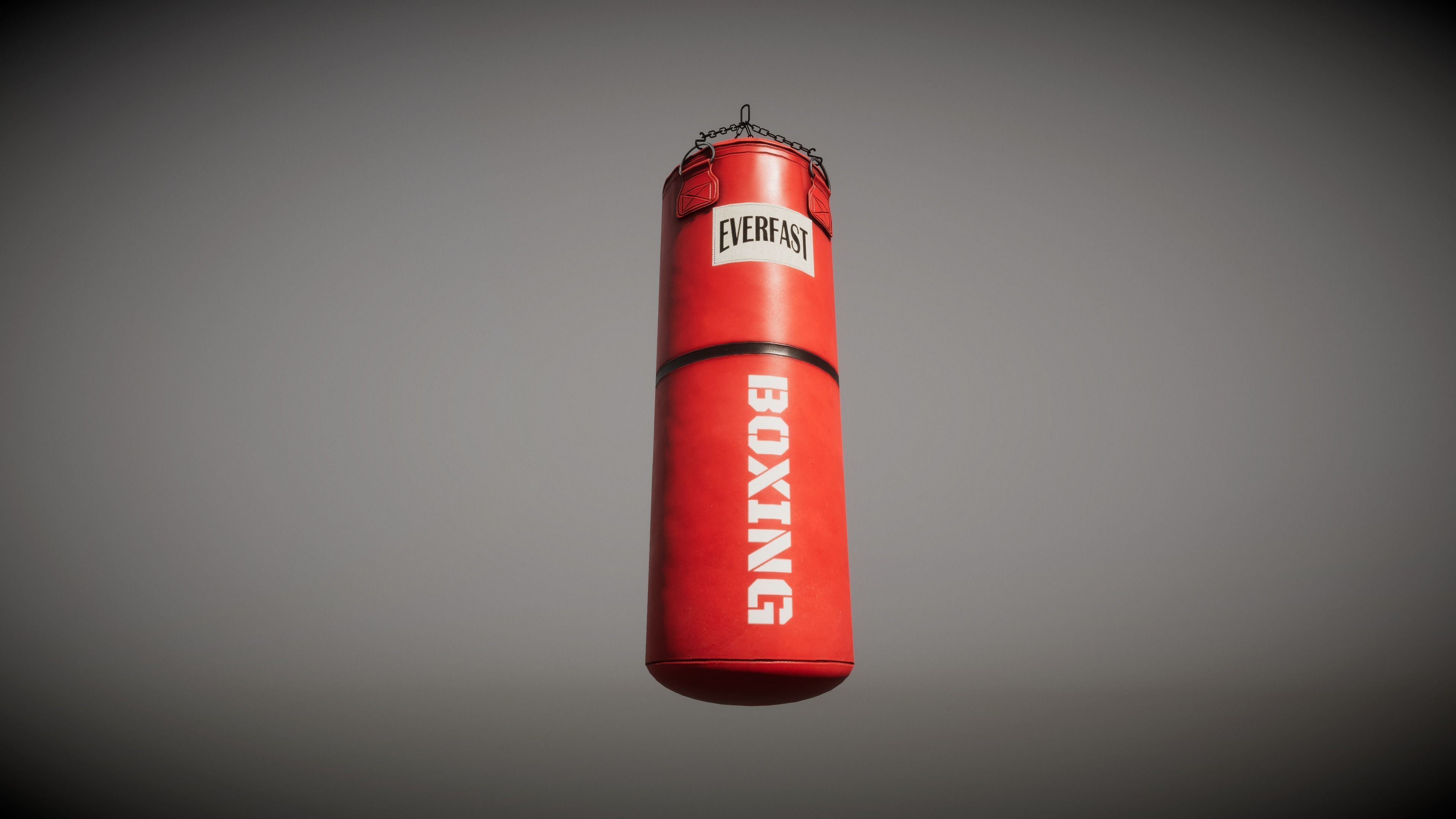 Punching Bag Low-poly 3D model_2