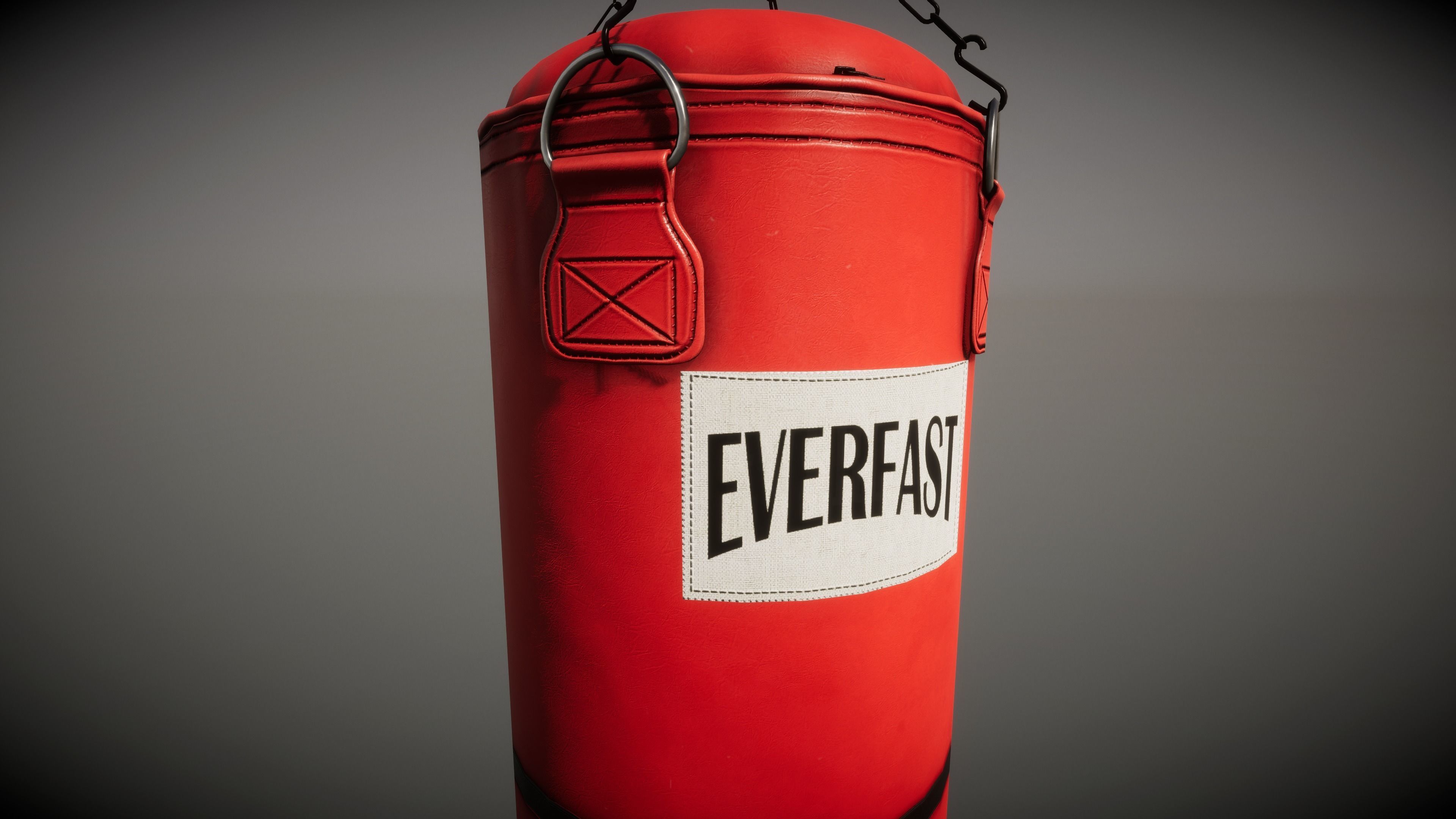 Punching Bag Low-poly 3D model_3