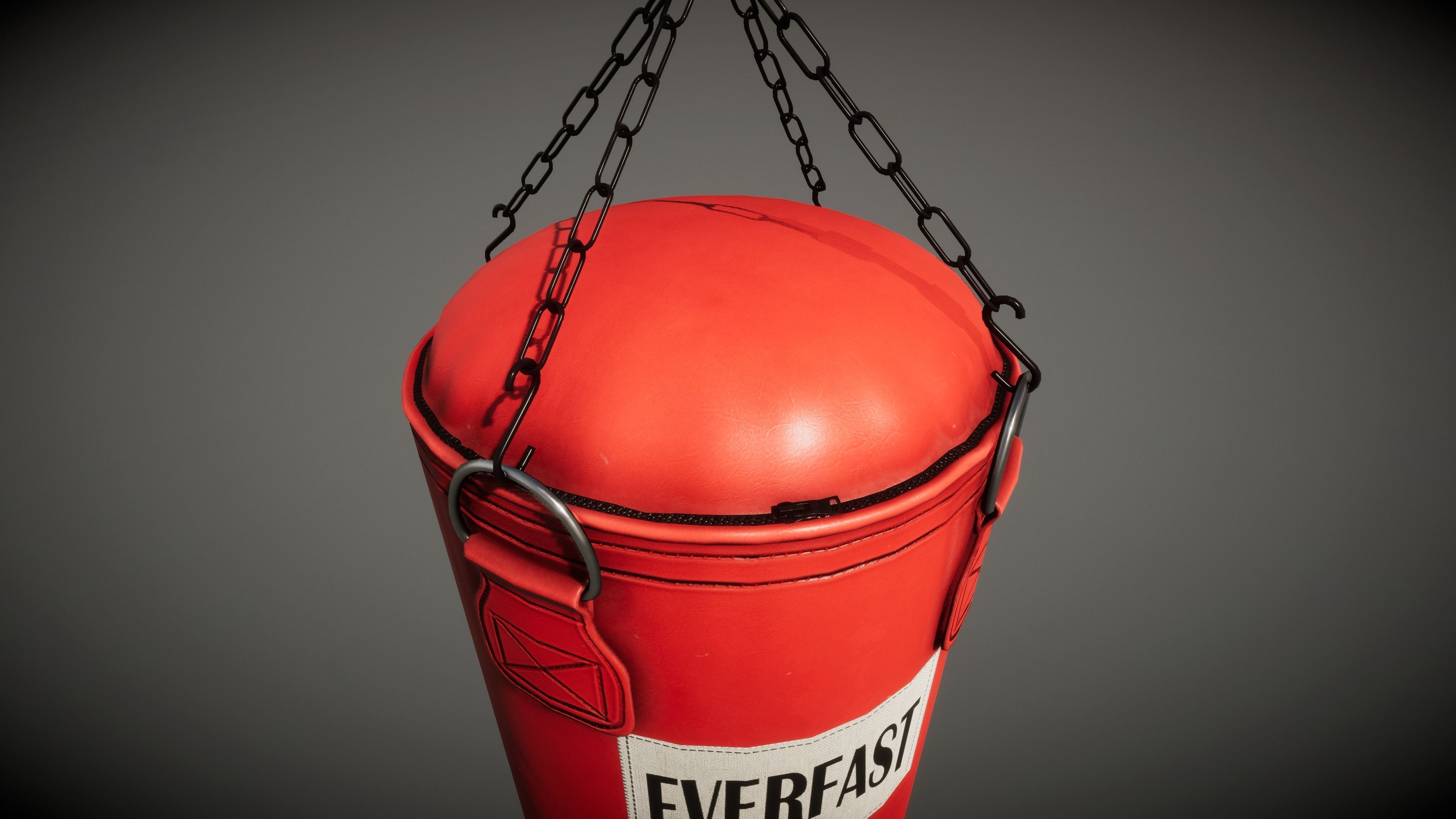 Punching Bag Low-poly 3D model_6