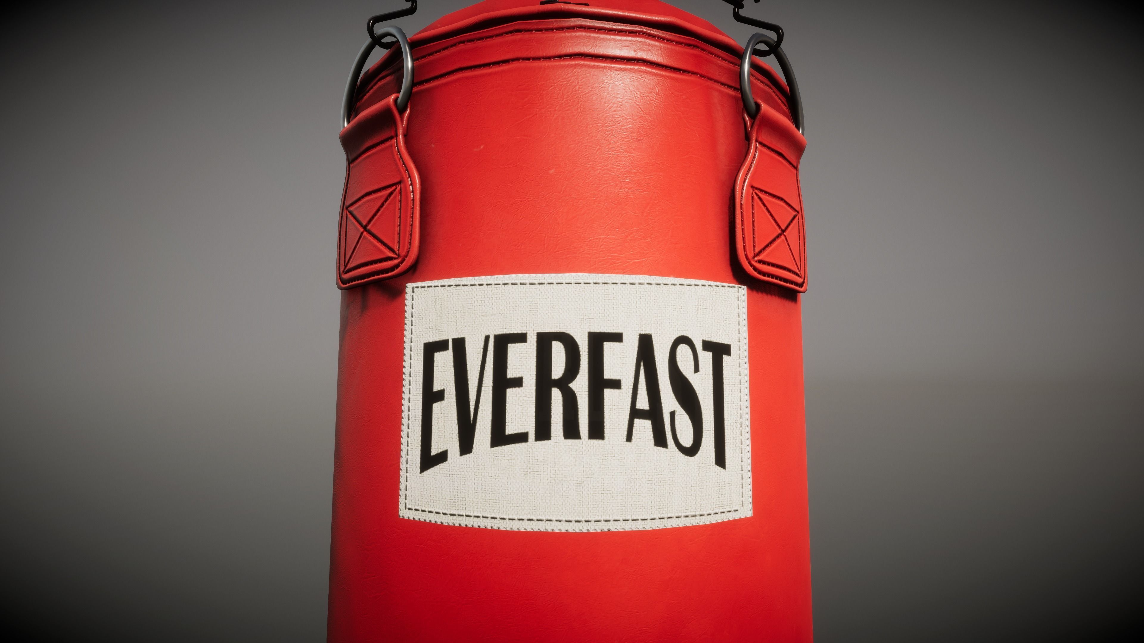 Punching Bag Low-poly 3D model_4