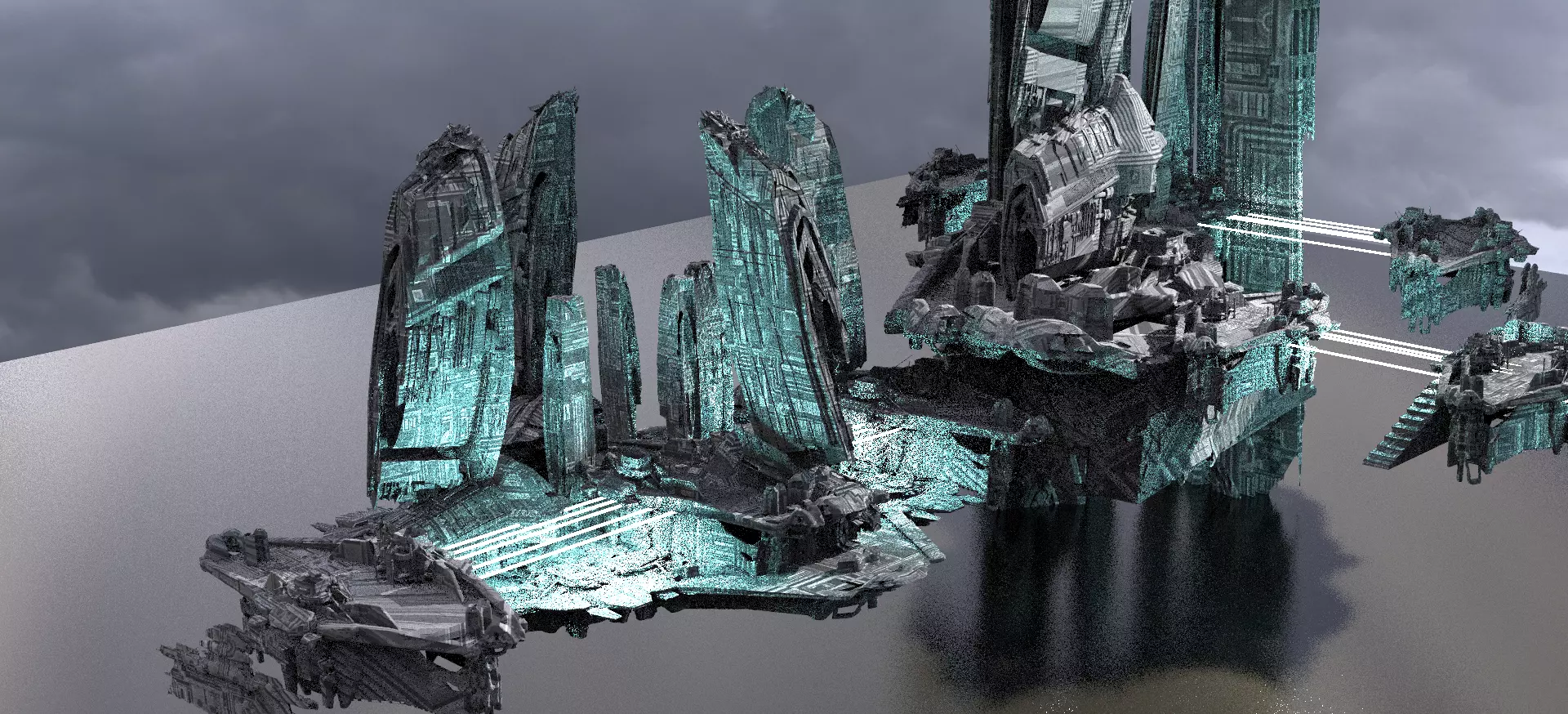 Halo Forerunner Grand structures 3D model_0