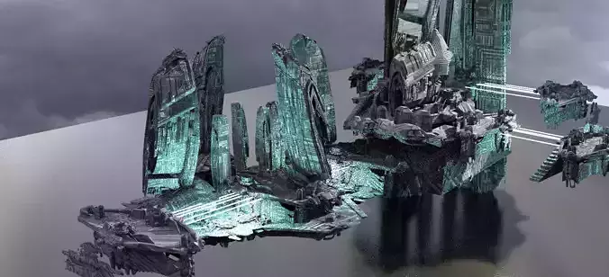 Halo Forerunner Grand structures 3D model