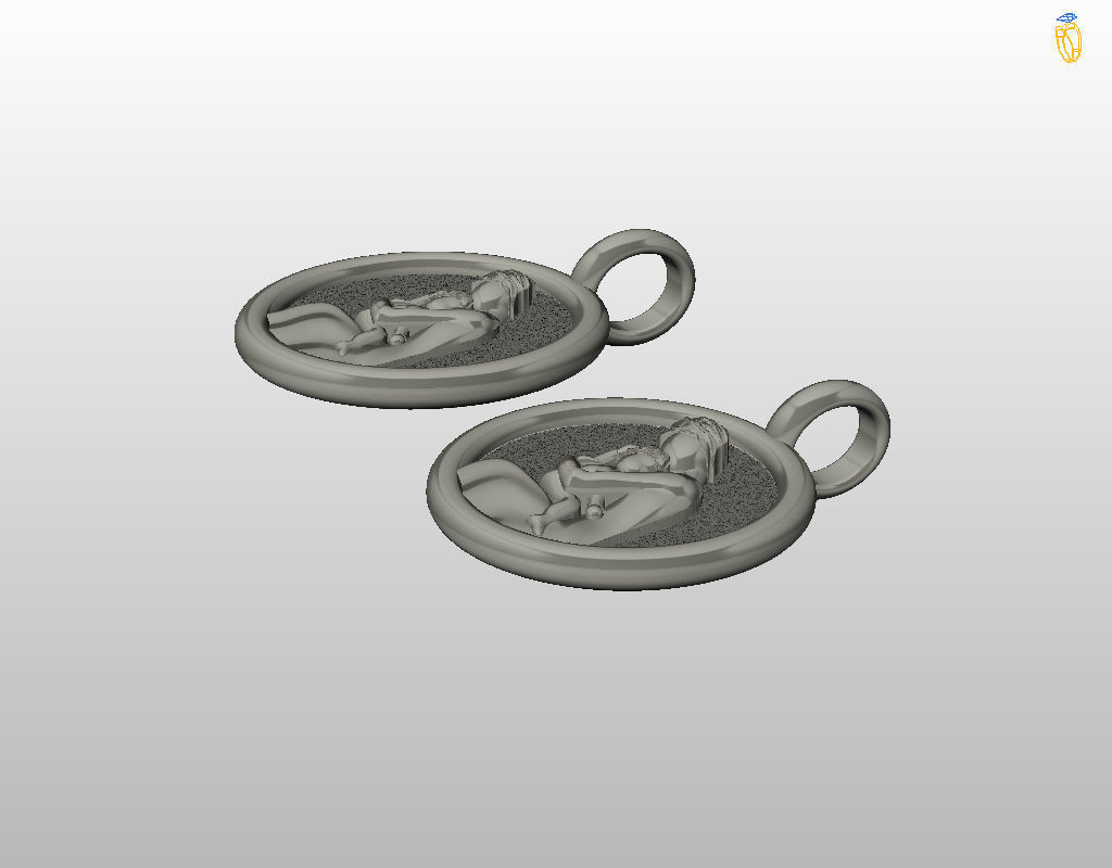 Mother and child pendant 3D print model_23