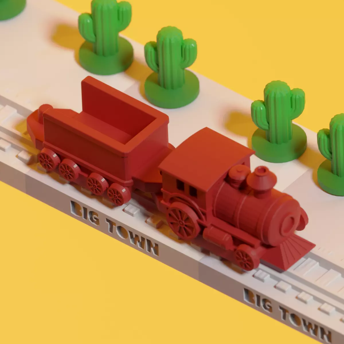 Mini City - Rail Road Tracks 3D print model