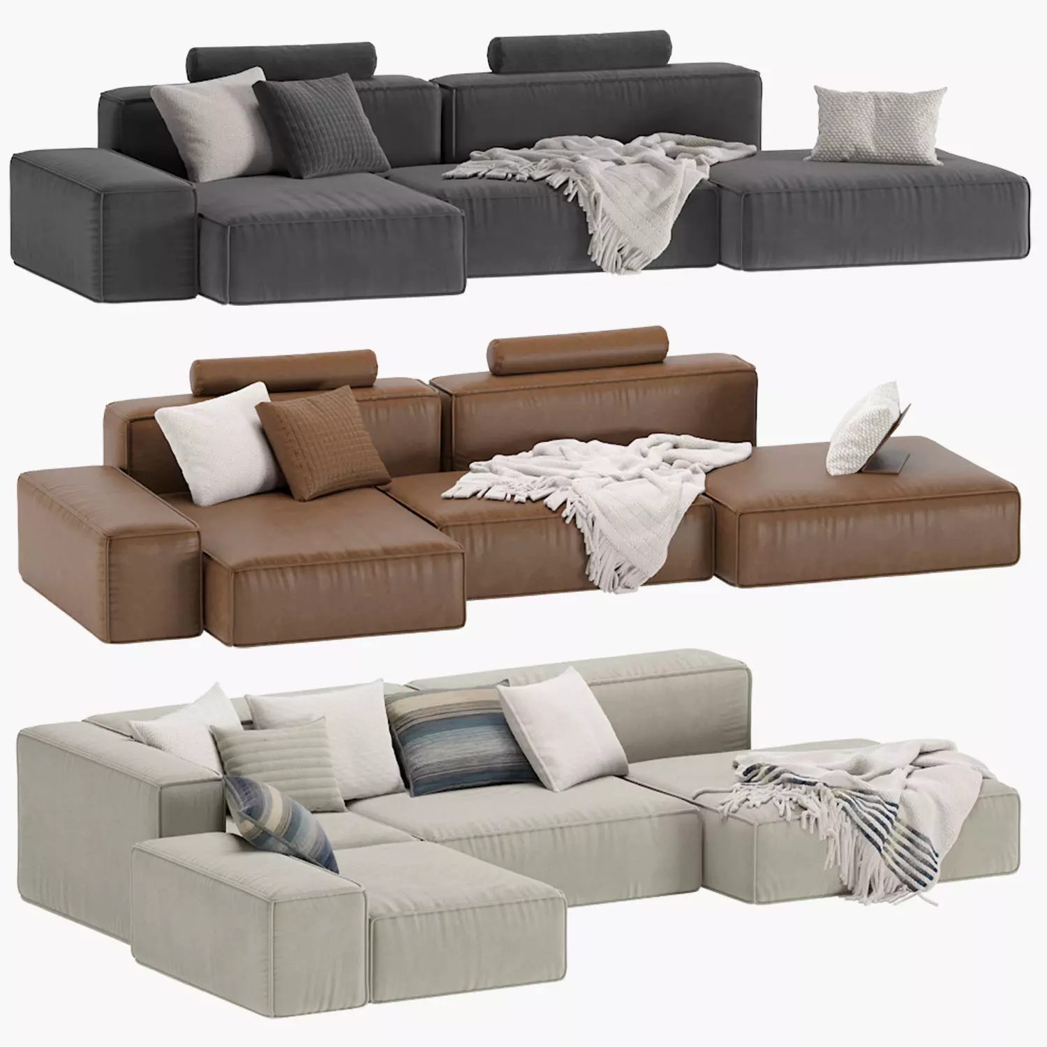 Boca Navi Modular Sofa 3D model