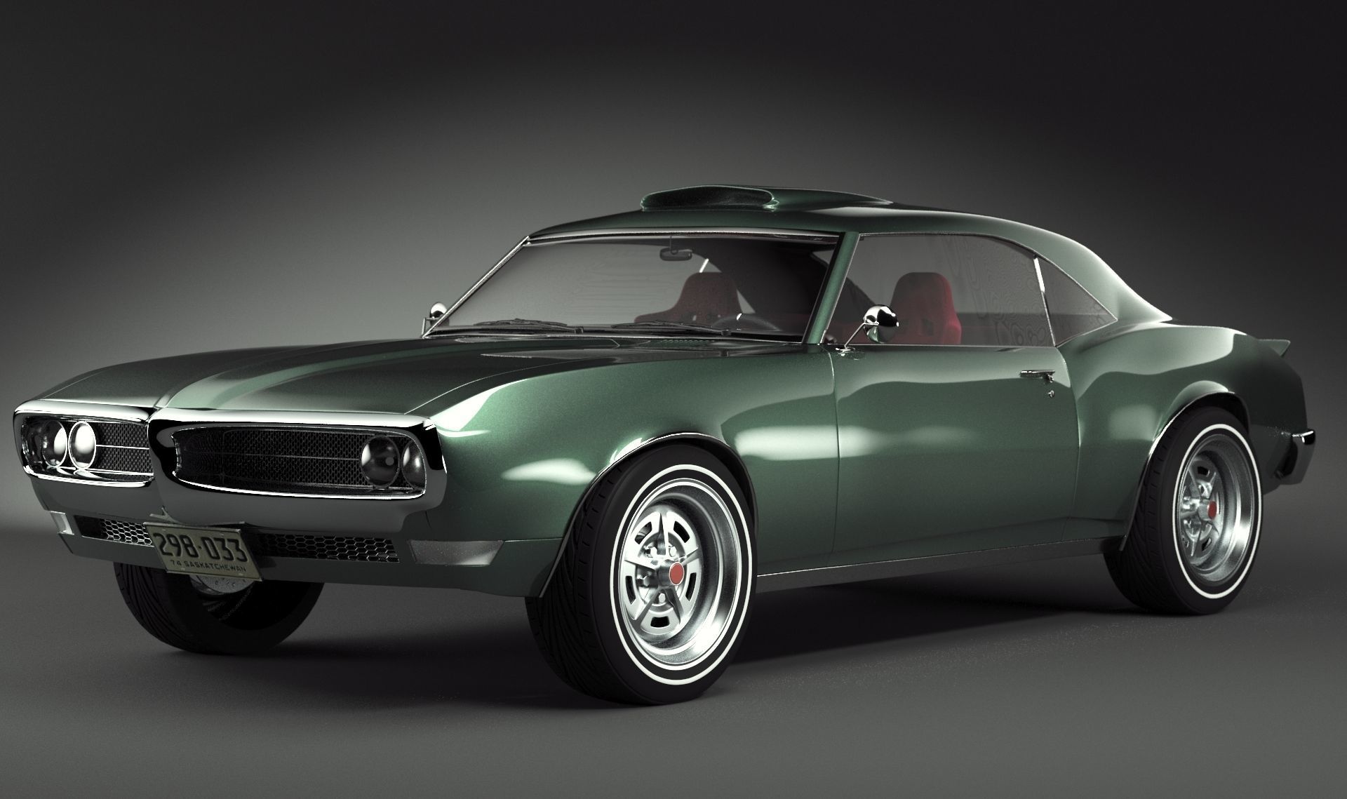 Pontiac Firebird 1967 3D model_1
