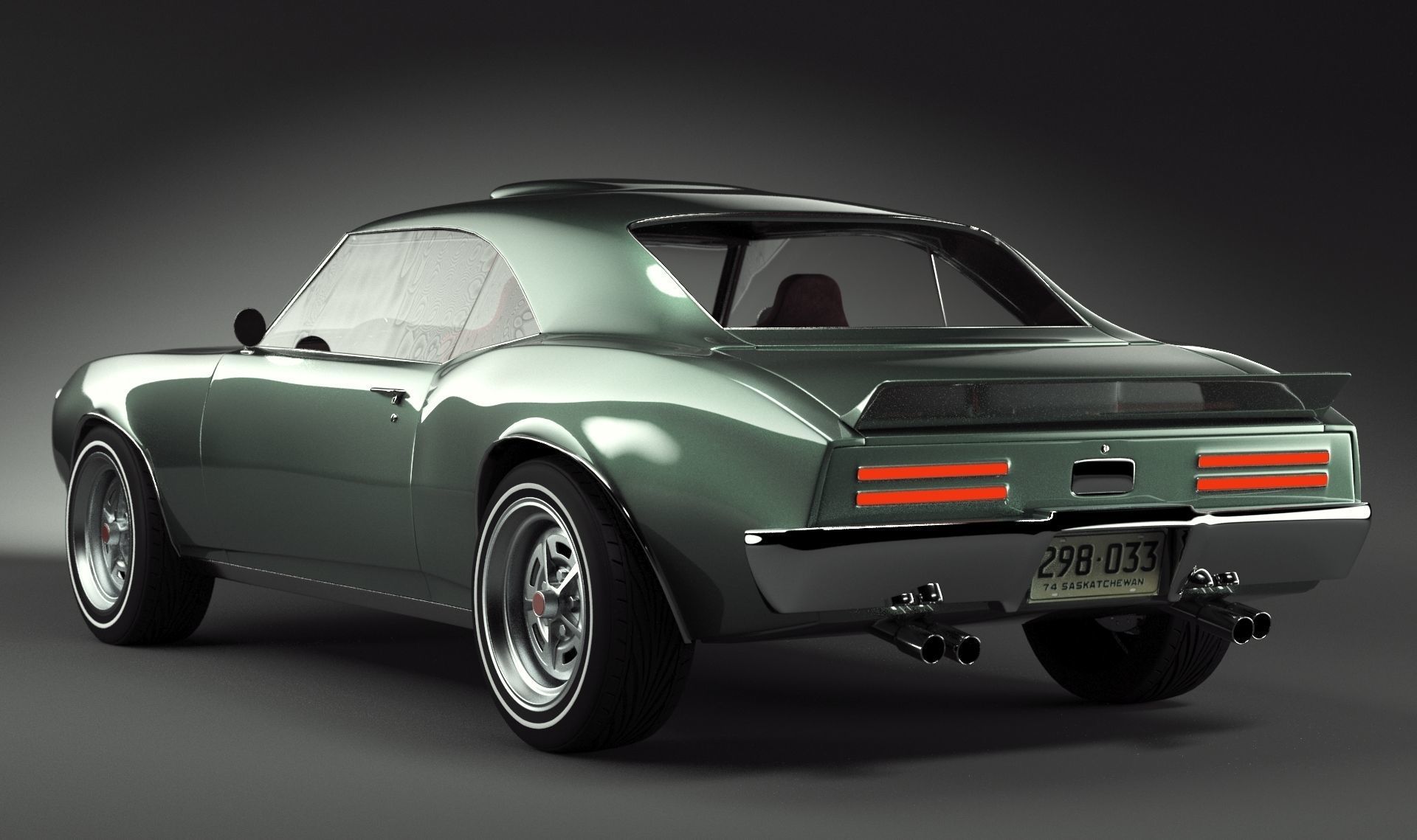 Pontiac Firebird 1967 3D model_2