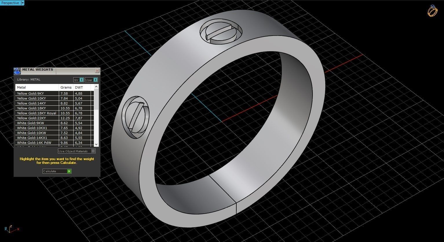 Wedding Band Men 3D print model_6