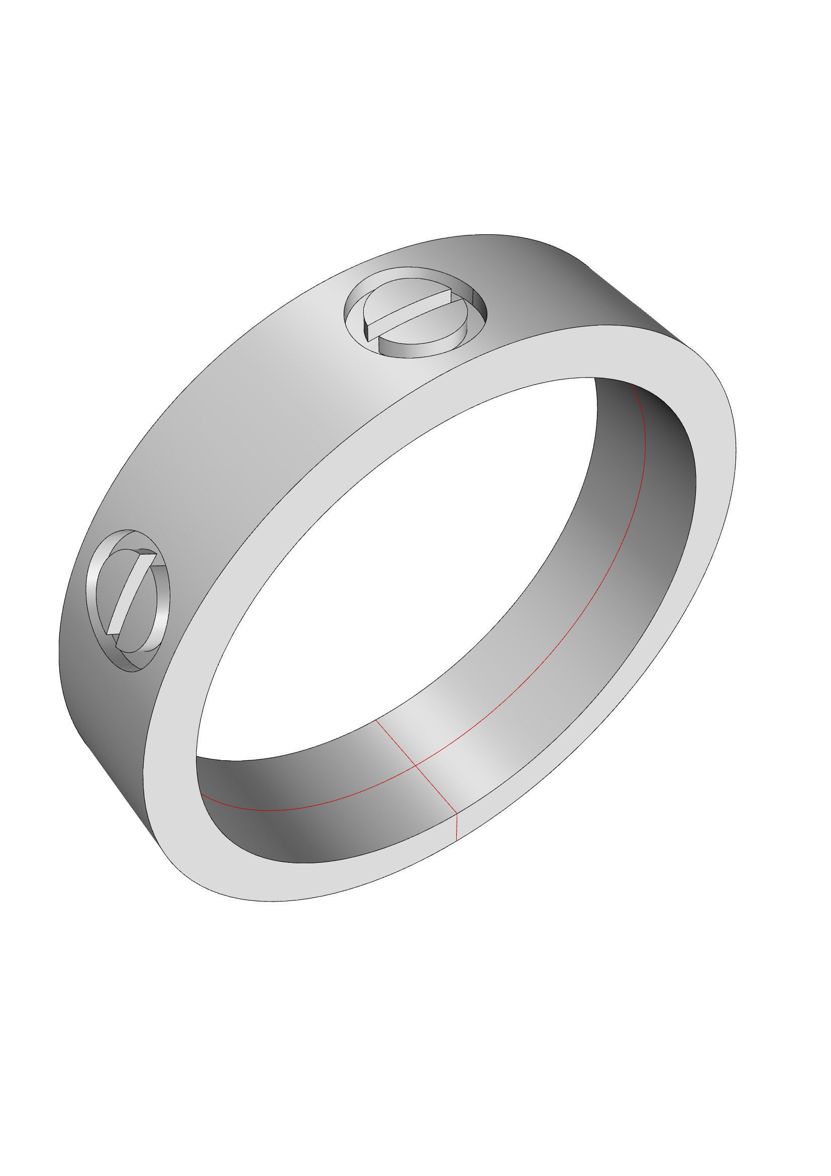 Wedding Band Men 3D print model_18