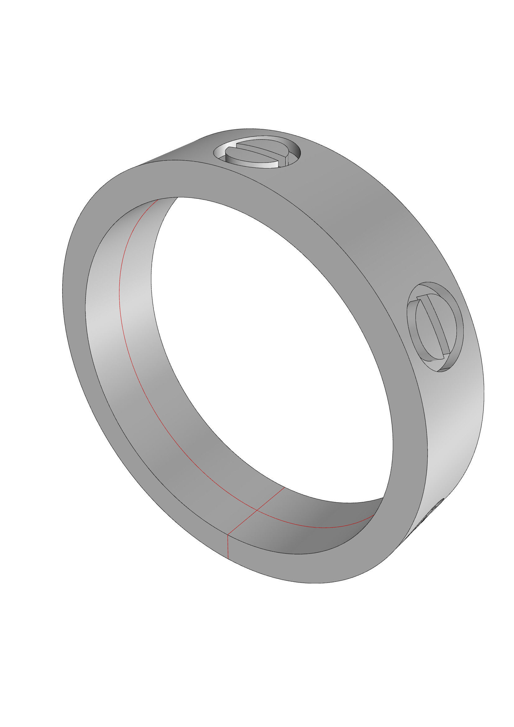 Wedding Band Men 3D print model_7