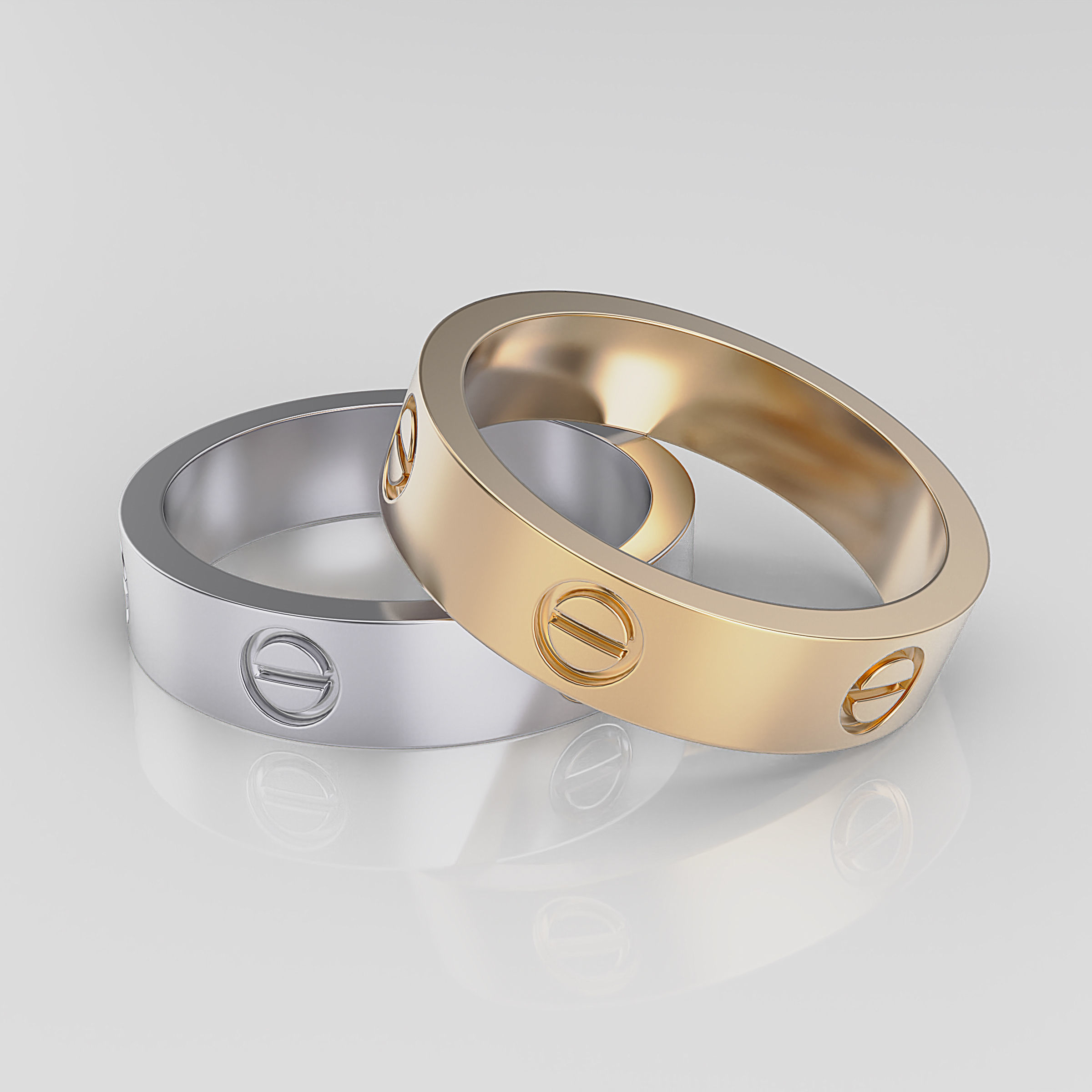 Wedding Band Men 3D print model_8