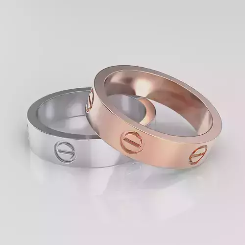 Wedding Band Men 3D print model