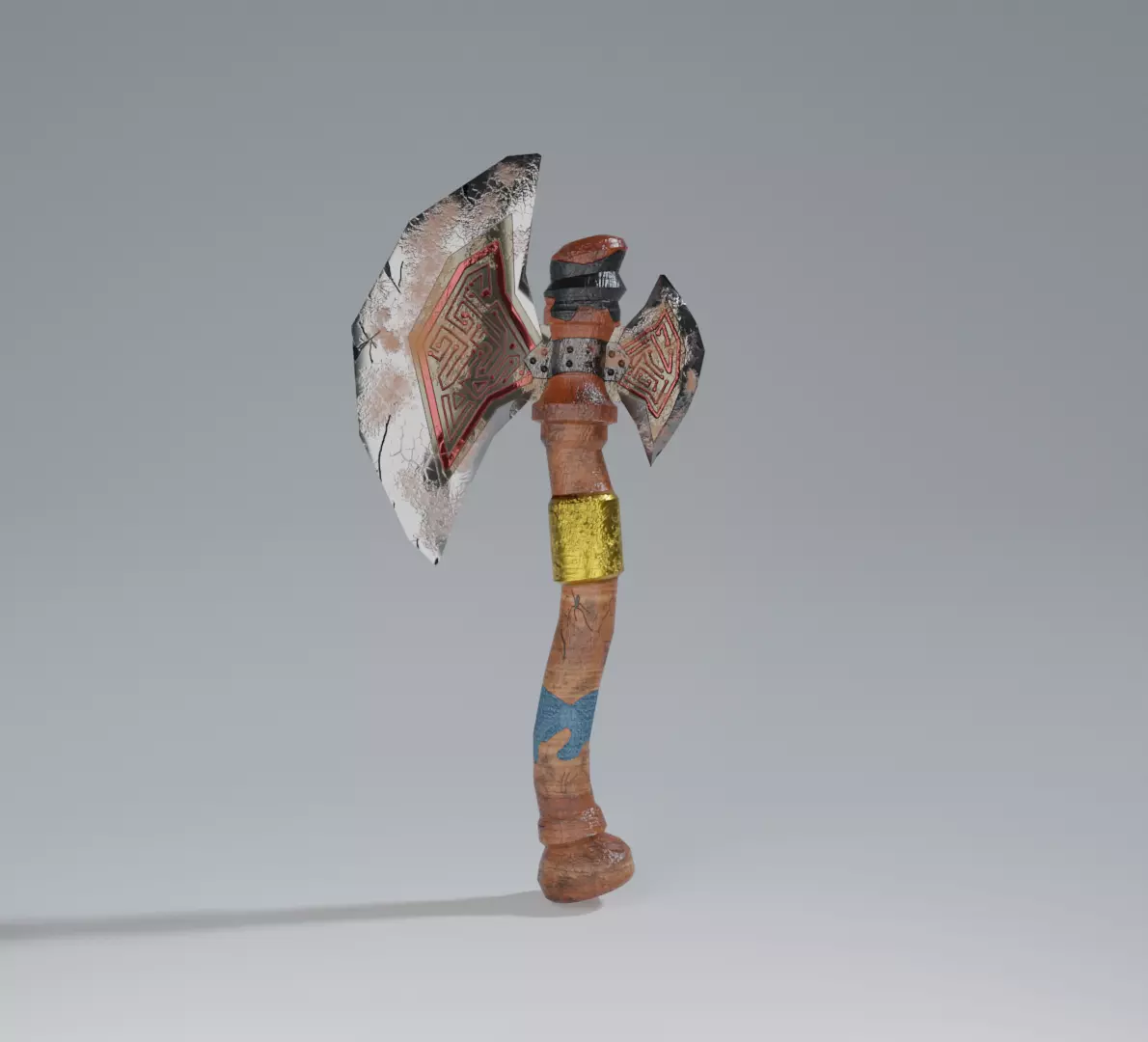 Axe Lowpoly game asset Free low-poly 3D model