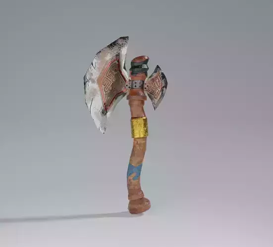 Axe Lowpoly game asset Free low-poly 3D model