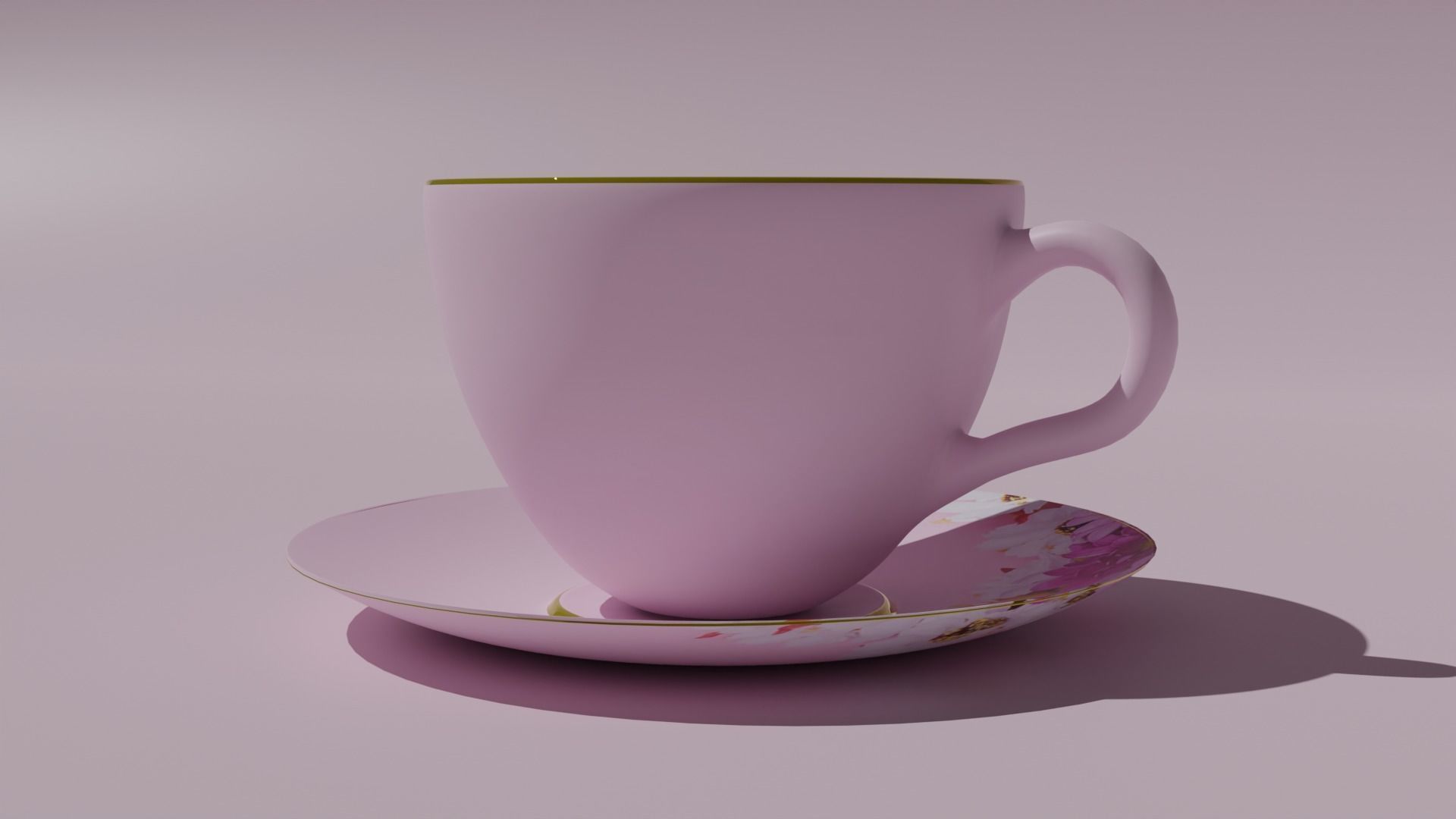 3D Model Cup and saucer 3D model_1