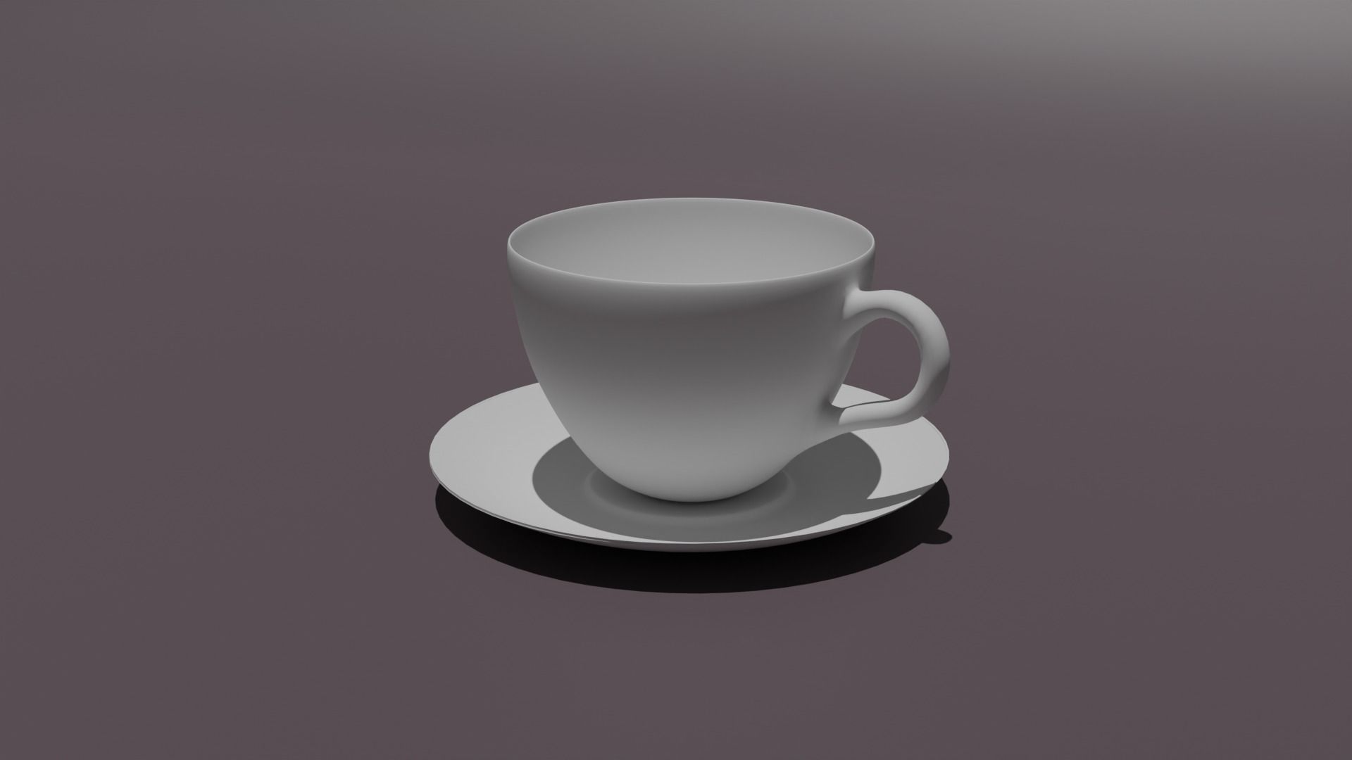 3D Model Cup and saucer 3D model_2