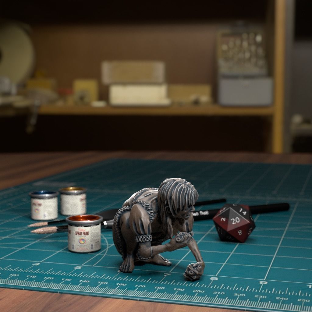 Vampire Spawn 04 - Pre-Supported 3D print model_3