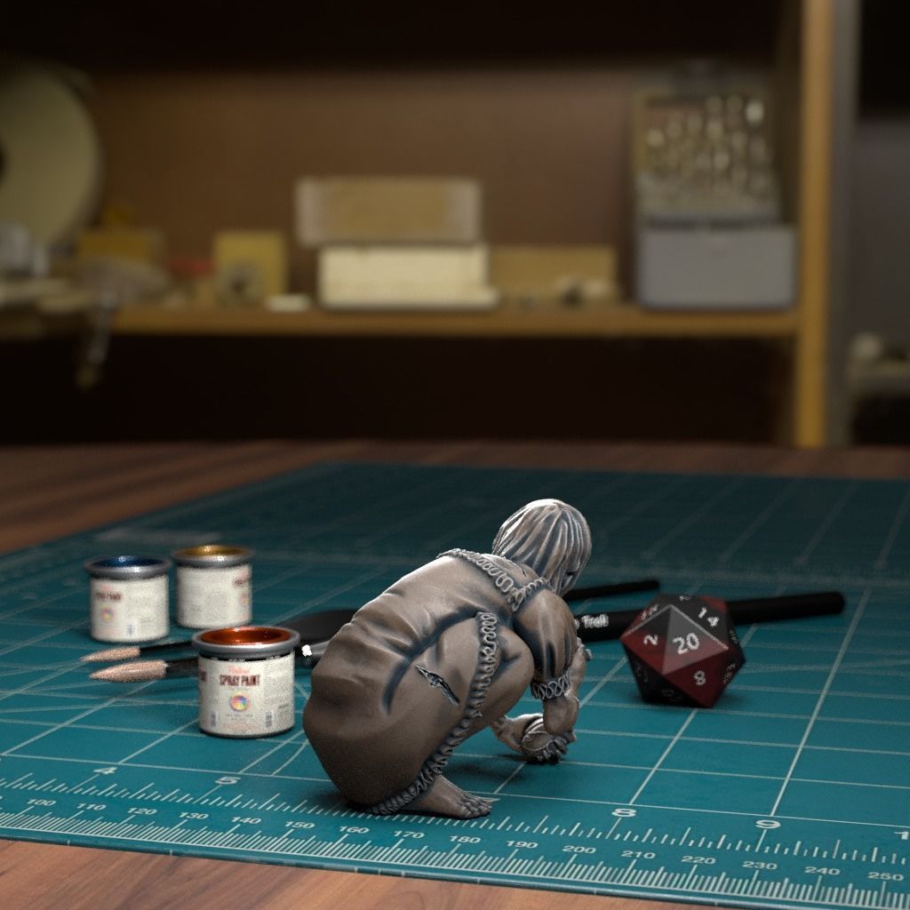 Vampire Spawn 04 - Pre-Supported 3D print model_2