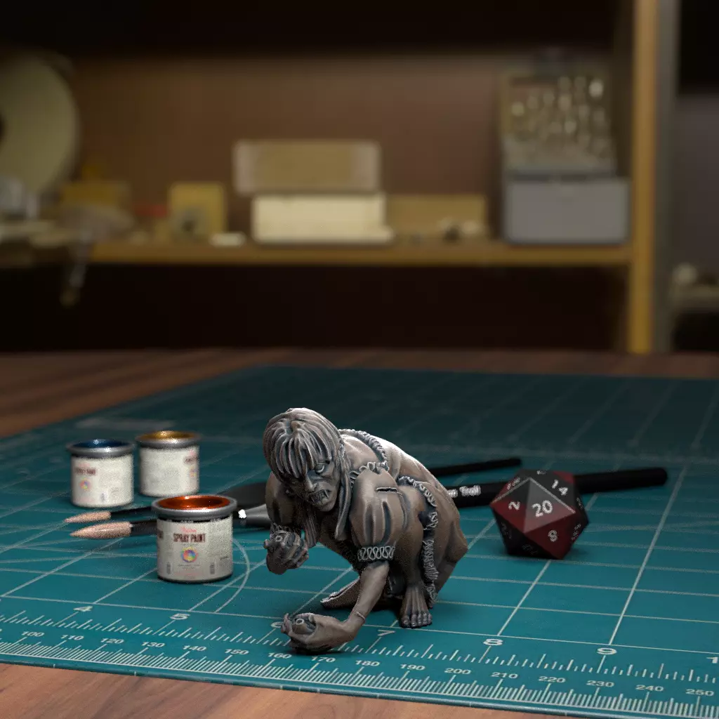 Vampire Spawn 04 - Pre-Supported 3D print model_0