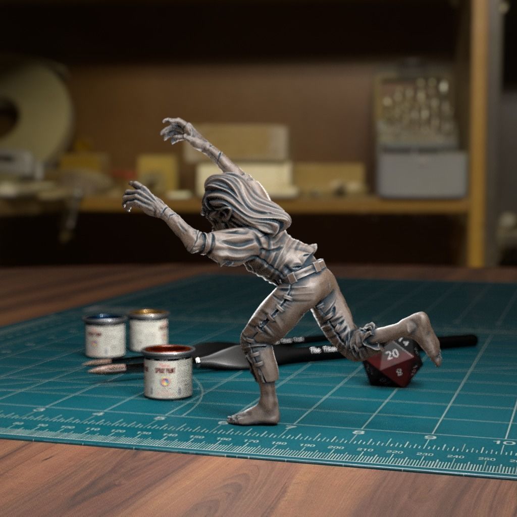 Vampire Spawn 05 - Pre-Supported 3D print model_2