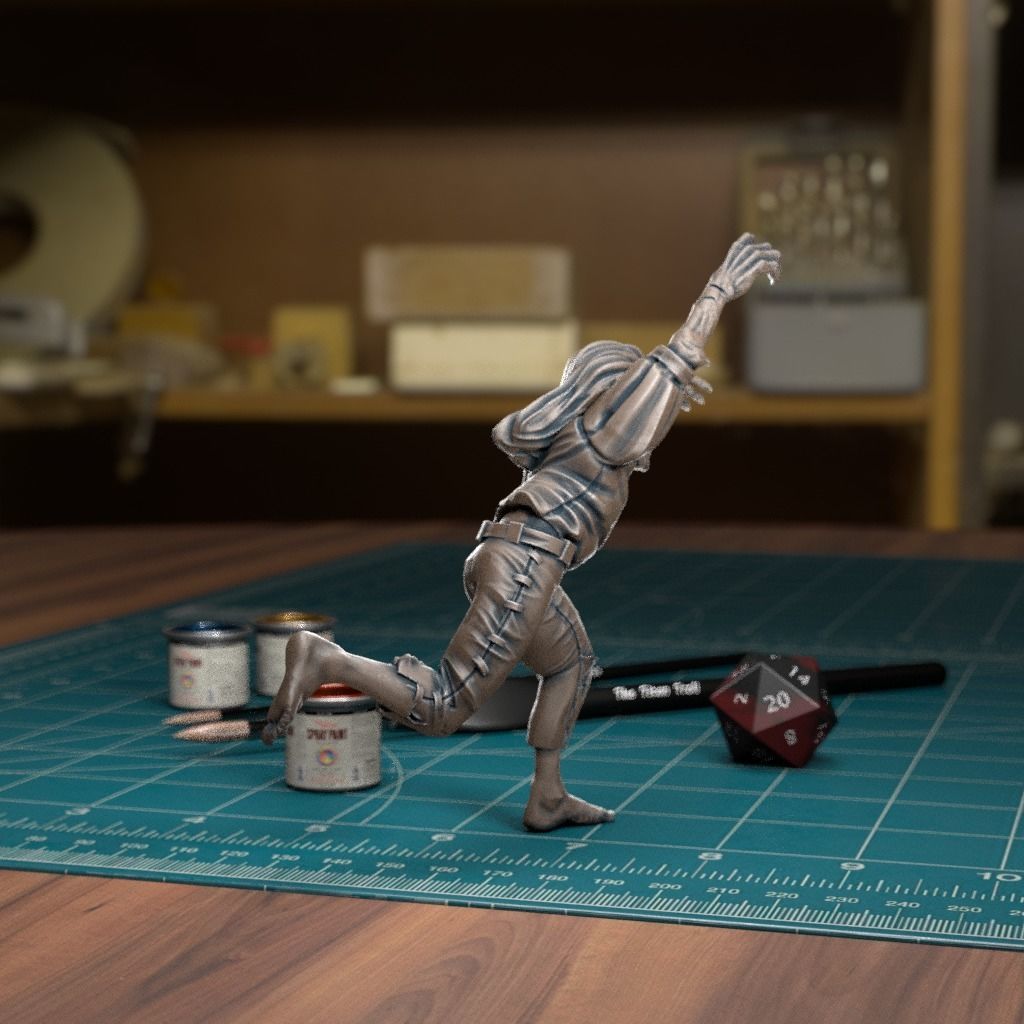 Vampire Spawn 05 - Pre-Supported 3D print model_3