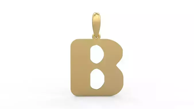 Initial Letters Pendant Sisyphus Light B 3D print model