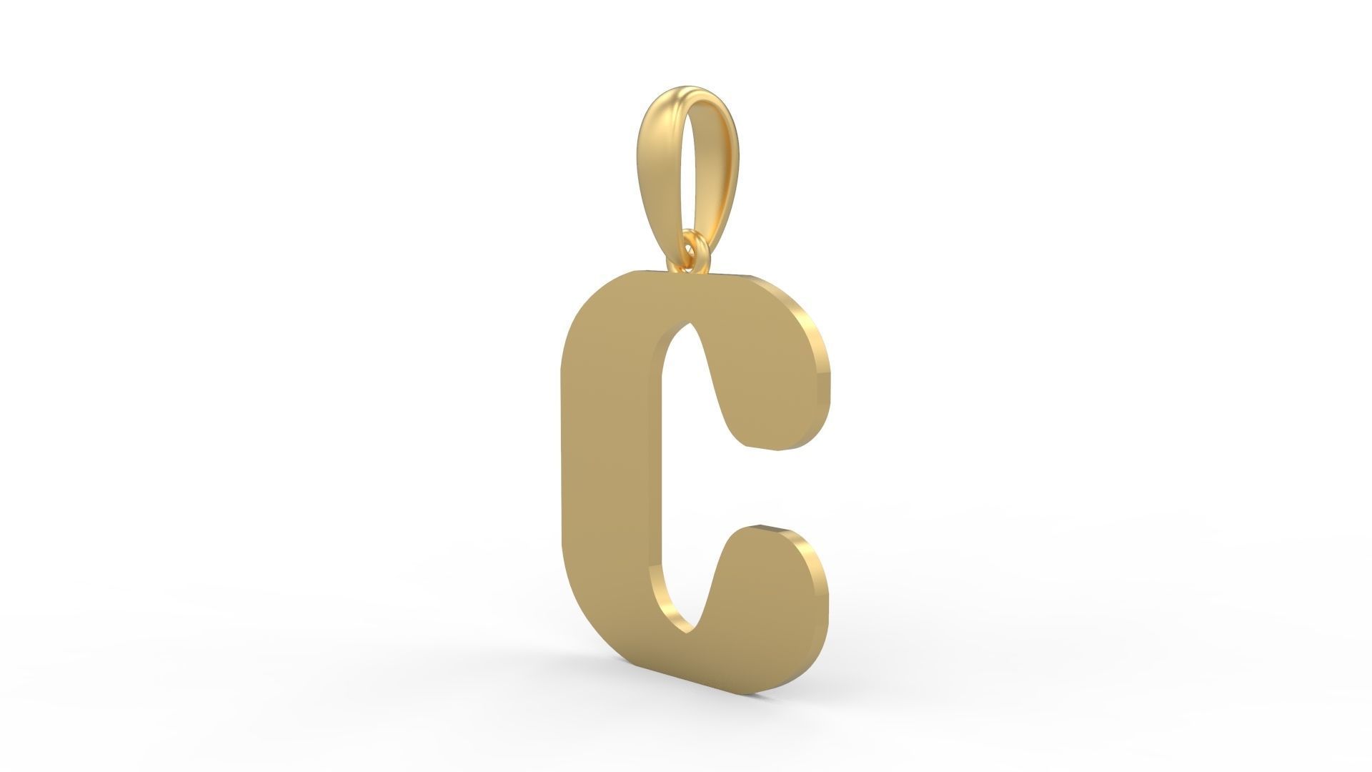 Initial Letters Pendant Sisyphus Light C 3D print model_1