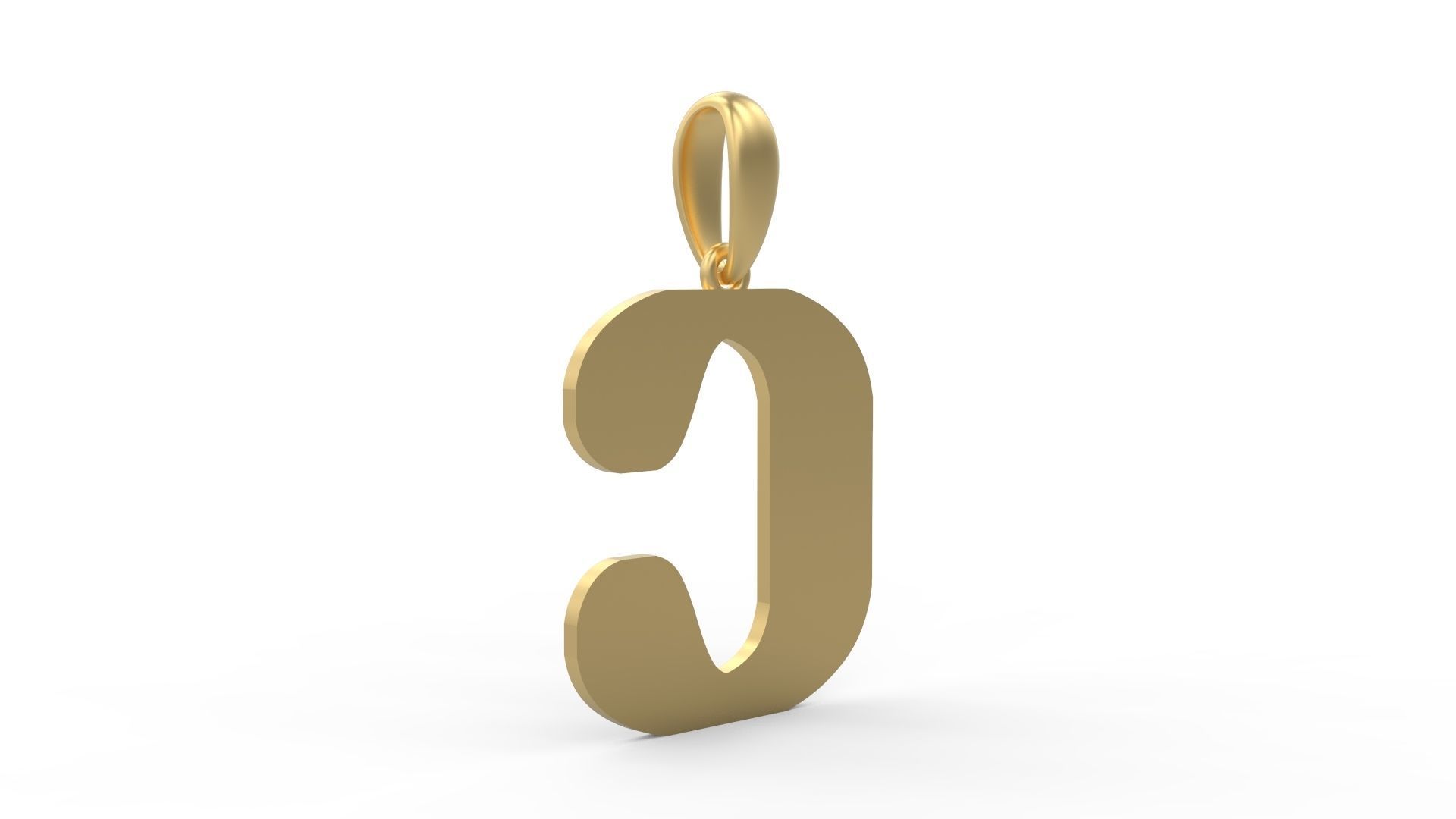 Initial Letters Pendant Sisyphus Light C 3D print model_3