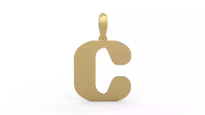 Initial Letters Pendant Sisyphus Light C 3D print model