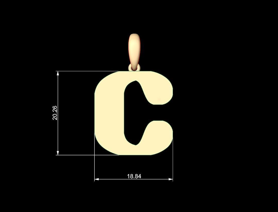 Initial Letters Pendant Sisyphus Light C 3D print model_5
