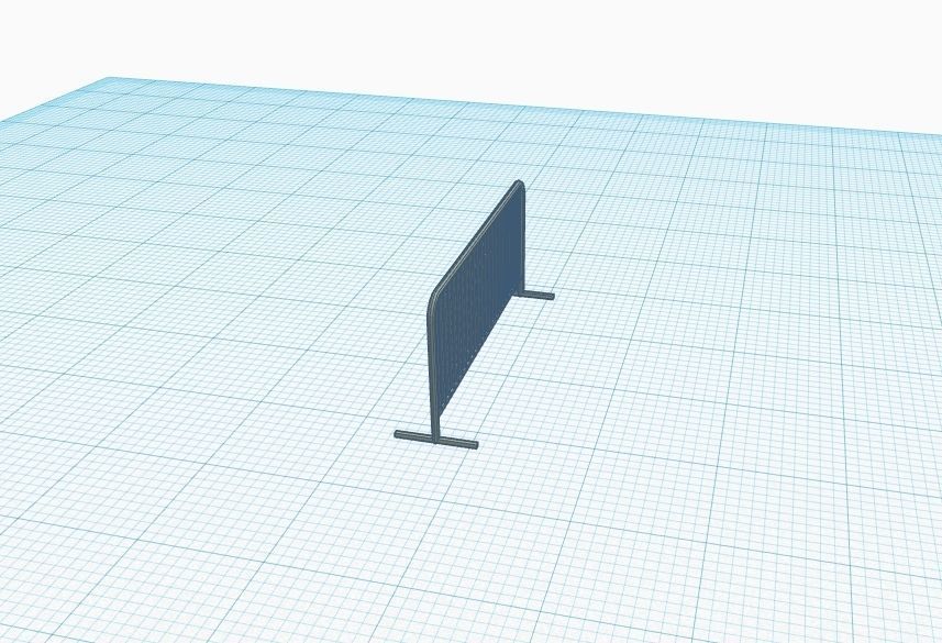 Security barrier scale h0 3D print model_2
