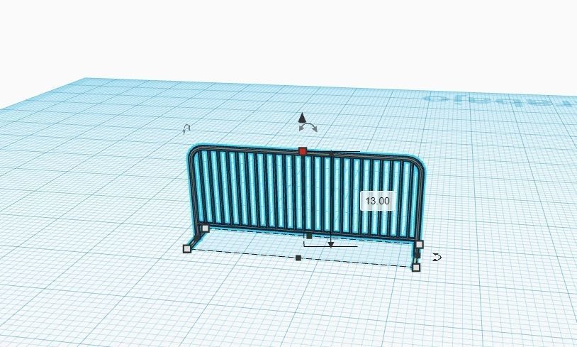 Security barrier scale h0 3D print model_4