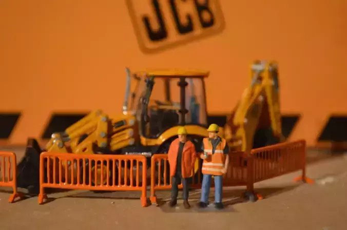 Security barrier scale h0 3D print model
