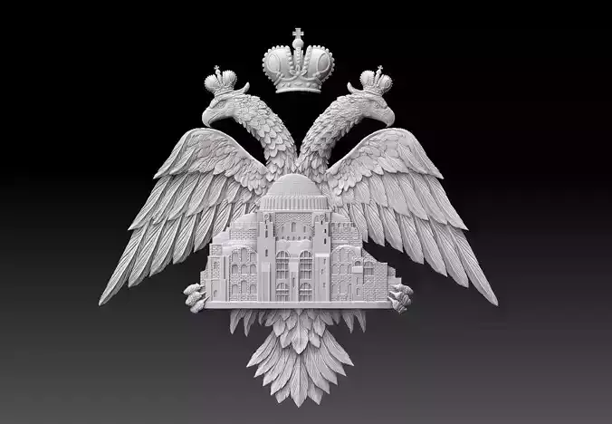 double head eagle Hagia Sophia 3D print model