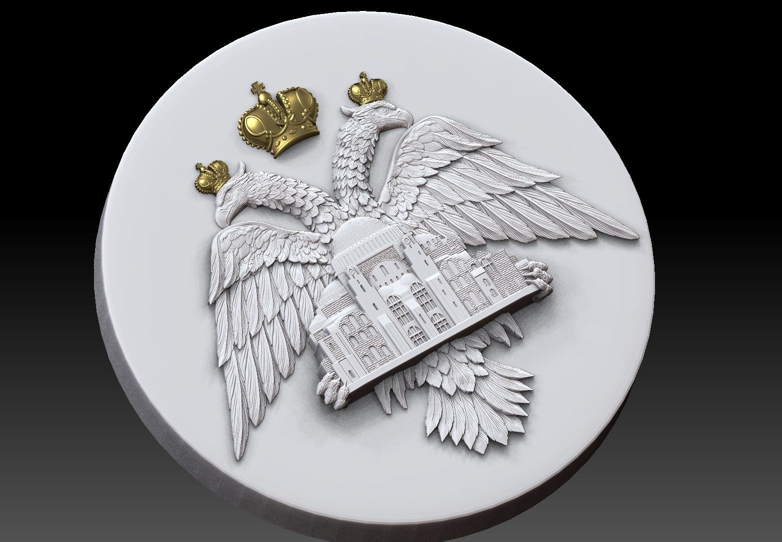 double head eagle Hagia Sophia 3D print model_10