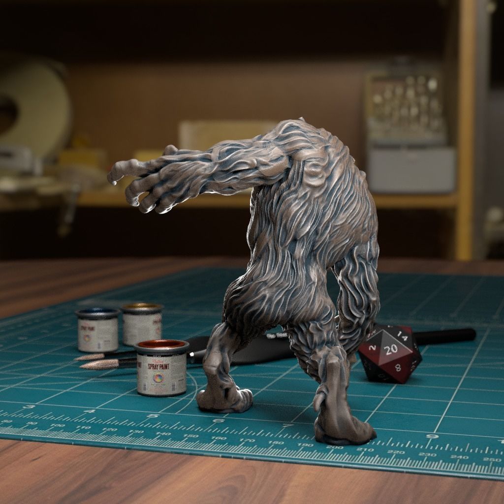Werewolf 01 - Pre-Supported 3D print model_3
