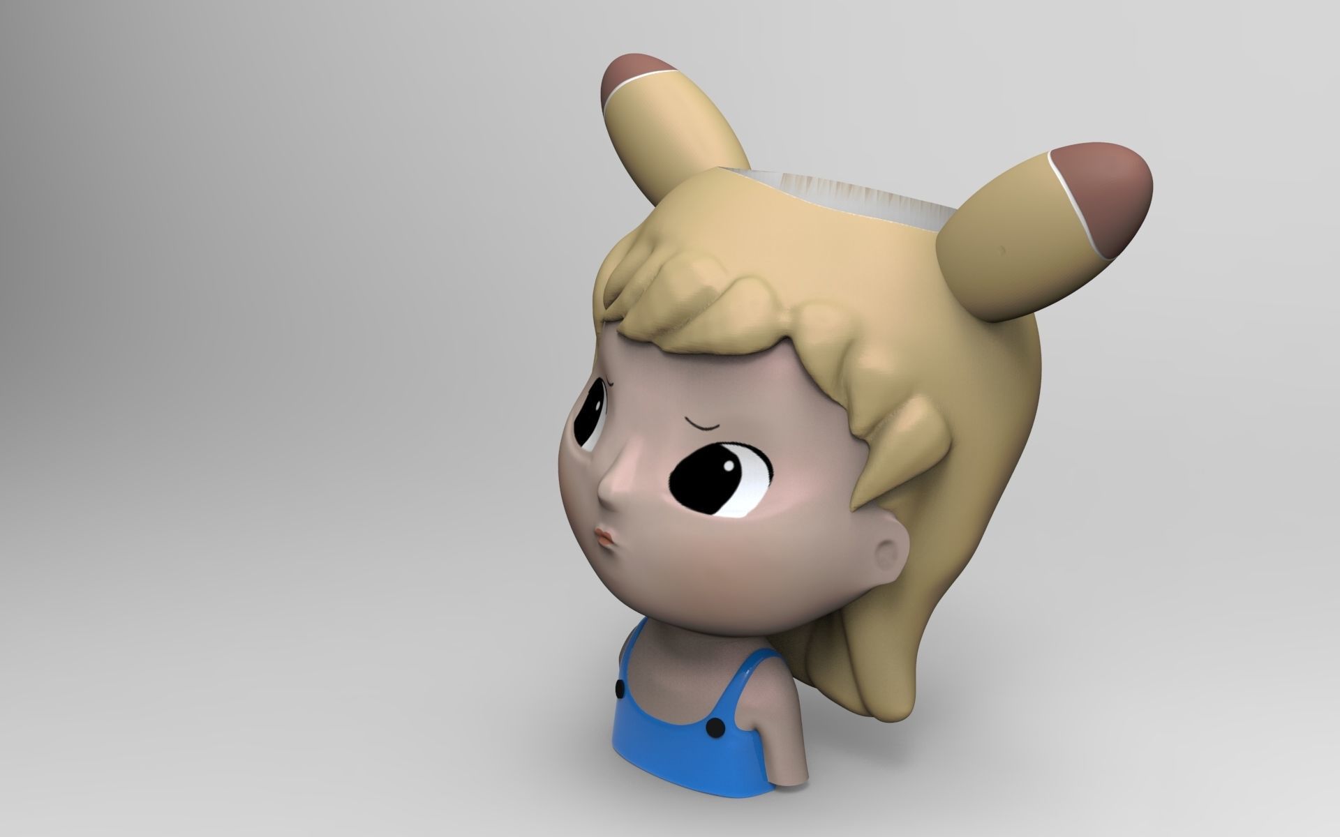 CUTE GIRLS AND BOYS PLANTERS 11 - STL FOR 3D PRINTING 3D print model_1